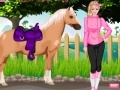 Barbie goes riding