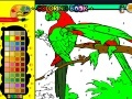 Parrots On The Woods Tree Coloring