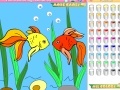 Kid's coloring: Goldfish