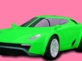 Superb Green Car: Coloring