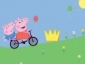 Peppa Pig on bike