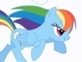 Friendship is Magic - Rainbow Dash attack cloud