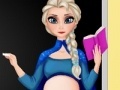Pregnant Elsa. School teacher