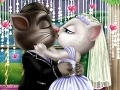 Tom and Angela: Wedding kiss