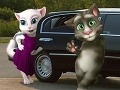 Talking cat Tom and Angela limousine
