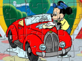 Mickey Washing Car 