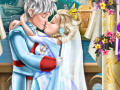 Ice queen wedding kiss