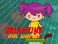 Valentine Girl Jumping