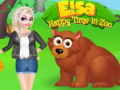 Elsa Happy Time In Zoo