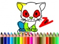 Back To School: Cat Coloring