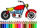 Back To School: Motorbike Coloring