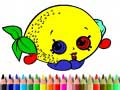 Back To School: Fruits Coloring Book