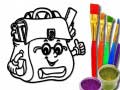 Back To School: School Bag Coloring Book