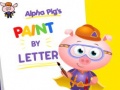 Alpha Pig's Paint By Letter