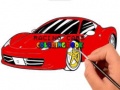 Racing Cars Coloring book