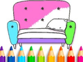 Coloring Book: House Decoration