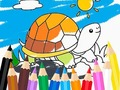 Coloring Book: Sunny Turtle