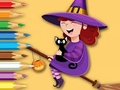 Coloring Book: Trainee Witch