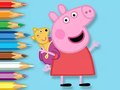 Coloring Book: Peppa With Toy Bear