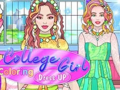 College Girl Coloring Dress Up