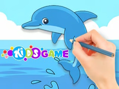 Coloring Book: Cute Dolphin