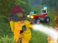 Lego forest fire-fighting team