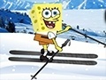 Sponge Bob skiing