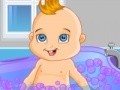 Cute Baby Boy Bath