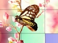 Pink butterflies slide puzzle