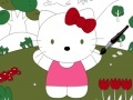 Hello kitty online coloring page