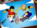Skatings Simpsons online coloring page