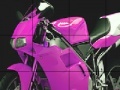 Pink Fast Motorbike Slide Puzzle
