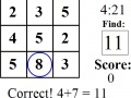 Math Cross Search 3x3