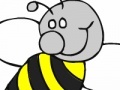 Cute bee coloring game