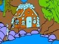Fisherman and mountain home coloring