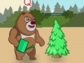 Bear defend the tree