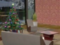 3D Christmas Living Room Decoration 