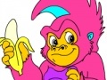 Playful Monkeys Coloring 