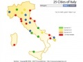 25 cities of Italy
