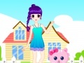Kawaii Girl And Her Cat