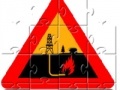 Warning Shale Gas With Text Jigsaw