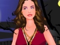 Fashion Girl Dress Up in Dark