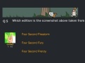 NG Quiz 5: Four Second F