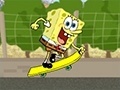 Spongebob Beach Skateboading