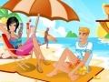 Summer Beach: Vacation couple