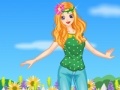 Showy flowers girl