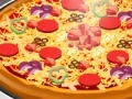 Decorate pizza