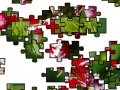 Puzzle with red flowers