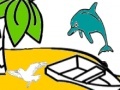Tropical island coloring