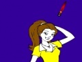 Beautiful student coloring